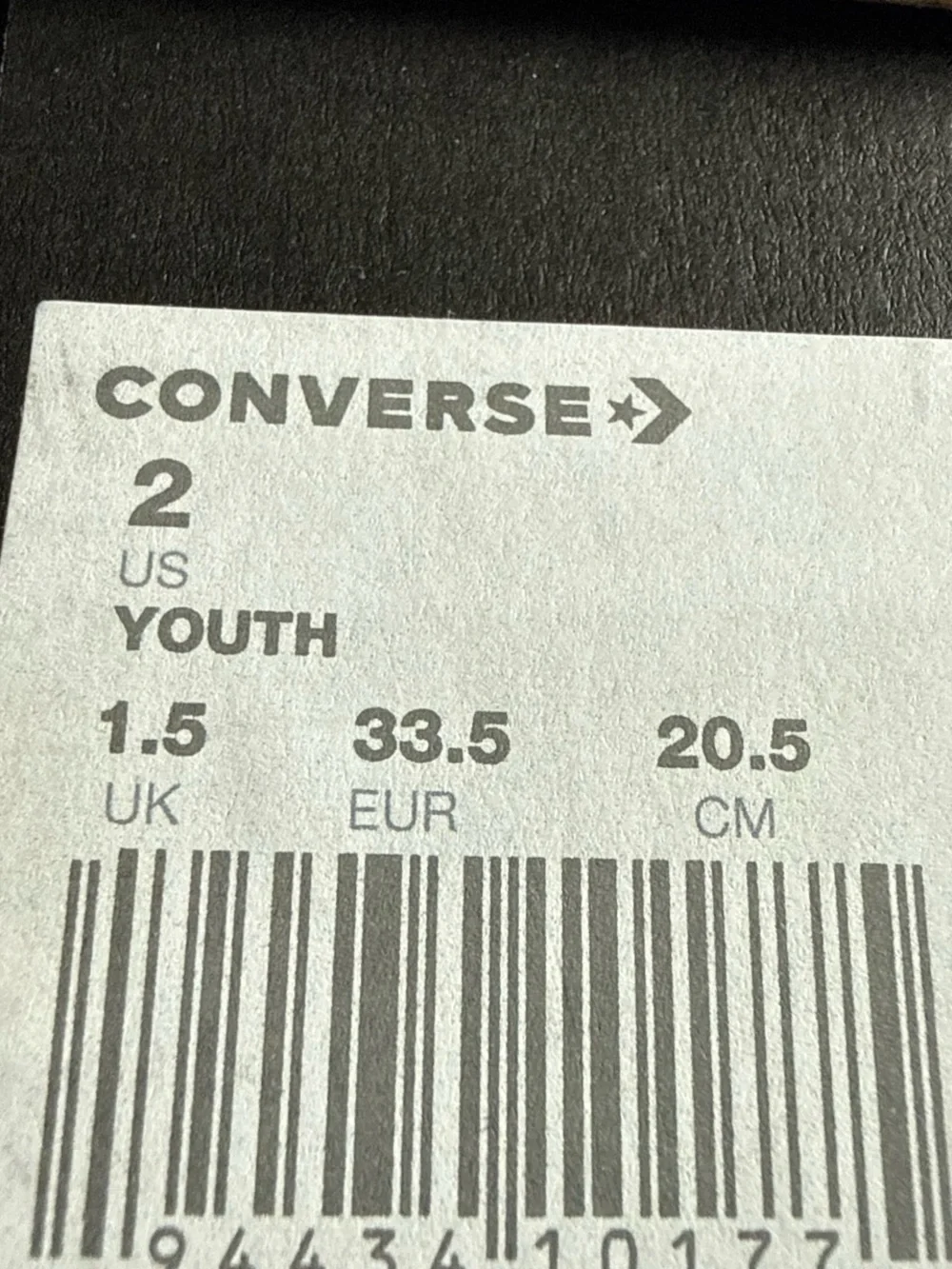 Converse Kids White Low Top Sneakers with Multi-Color Graphic